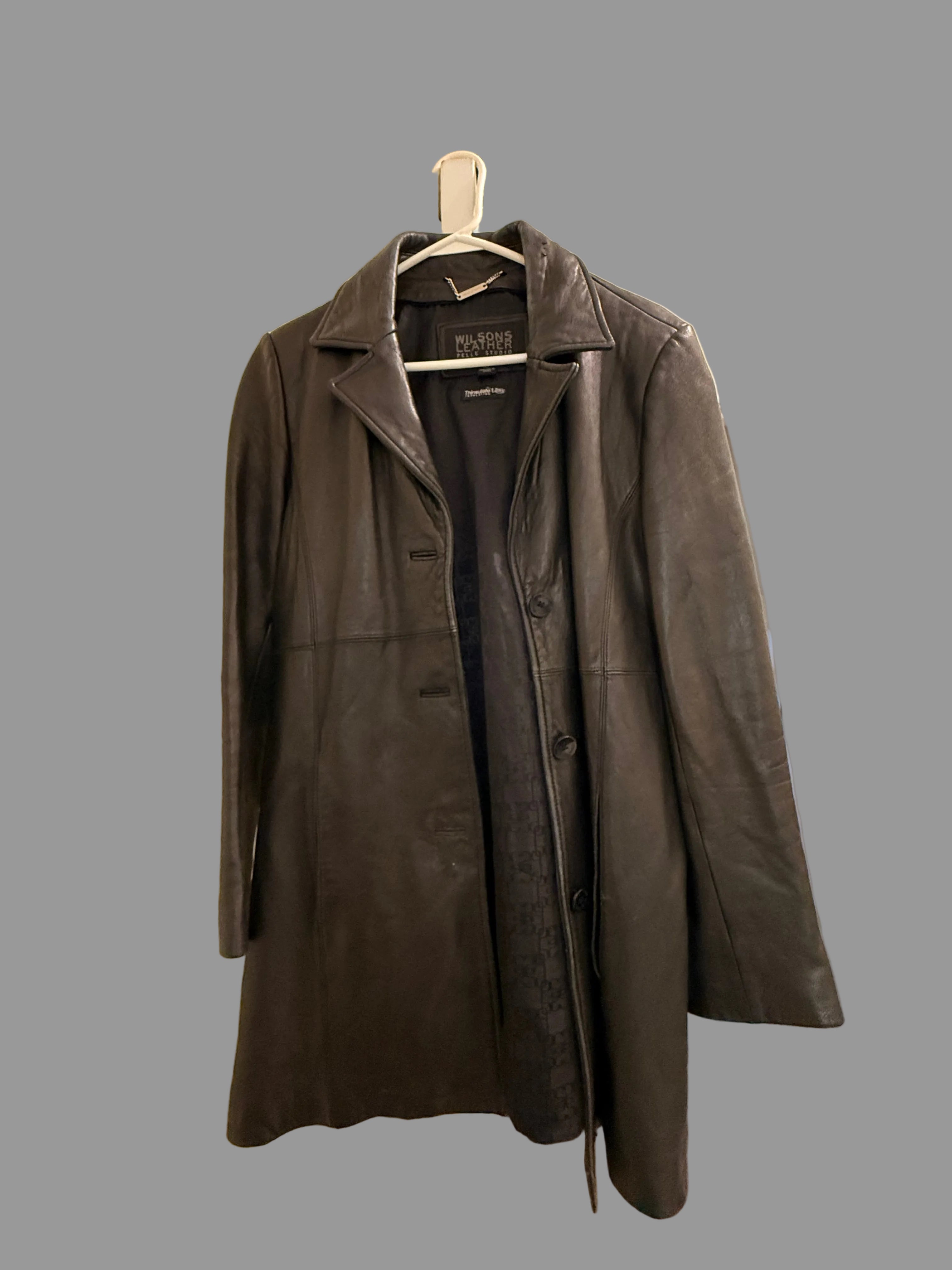 Wilson’s Leather Jacket – Black Genuine Leather – Women’s Large – Classic Coat